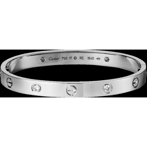 silver bracelet cartier|cartier bracelet silver with diamonds.